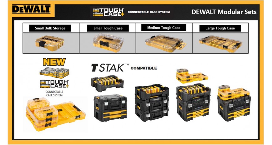 System przechowywania akcesorów Tough Case+ TStak DeWALT